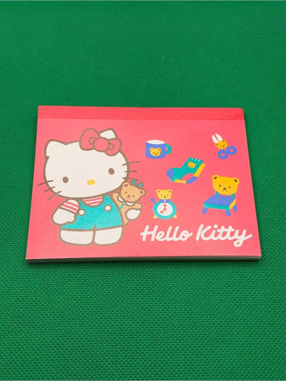 Vintage Sanrio Hello Kitty Stationery Lot Tape Dispenser Eraser Pencils Notepad